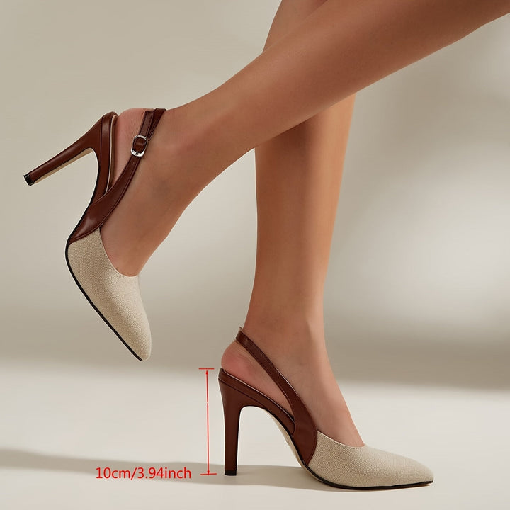Gemini ha detto Amélie™ | Tacchi Slingback a Contrasto