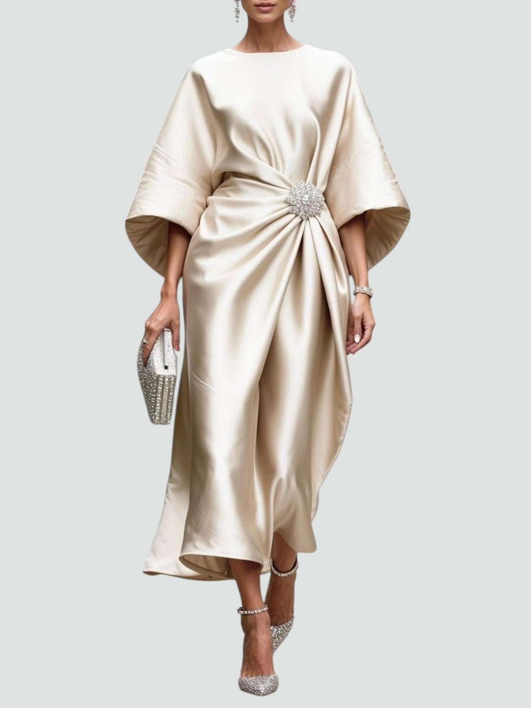 Lona™ Abito lungo elegante in satin
