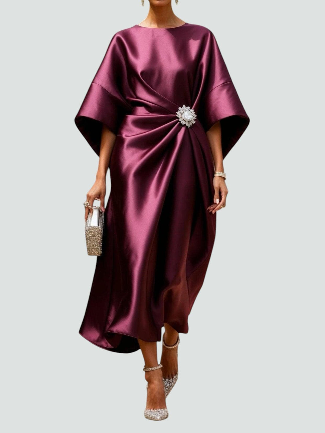 Lona™ Abito lungo elegante in satin