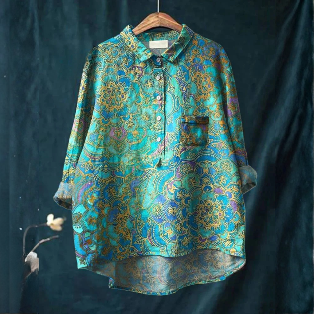 Alessa™ | Camicia Raffinato con Motivo