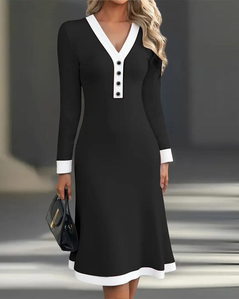 Vestito Elegante a Maniche Lunghe Kaylin™