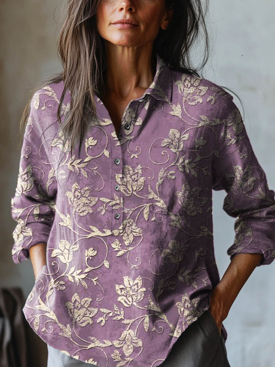 Inara™ | Camicia Senza Tempo con Stampa