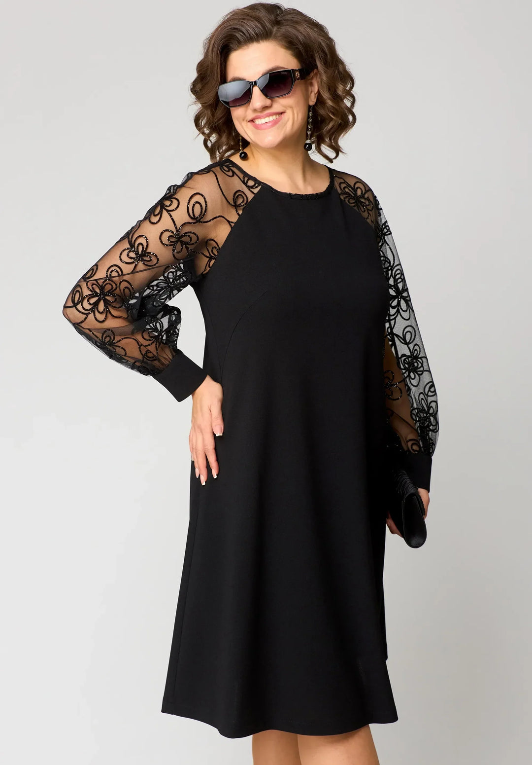 Edyth™ Abito Elegante in Pizzo