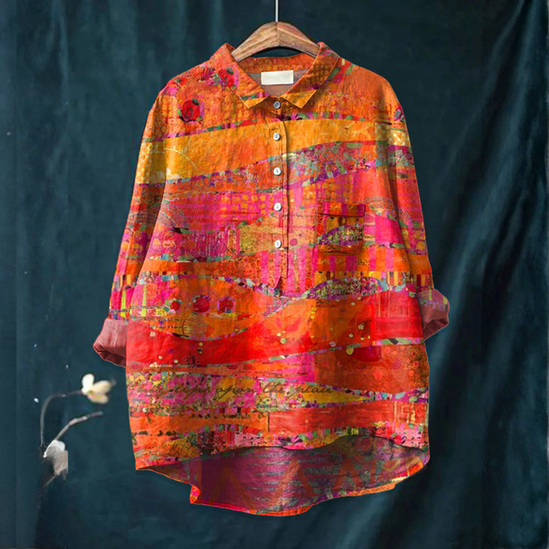 Cosima™ | Camicia Elegante con Motivo