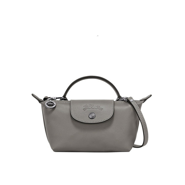 Borsa Mini in Pelle - Grigia