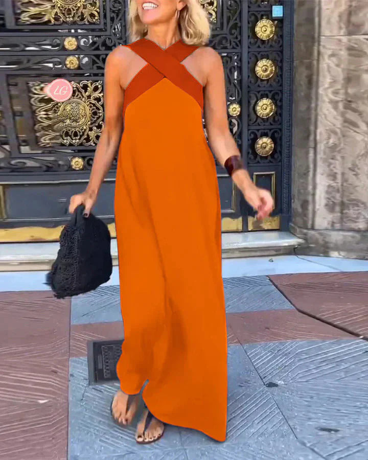 Quirine™ | Abito Maxi con Chiusura Avvolgente