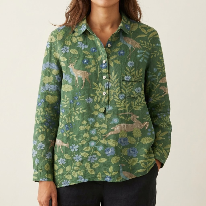 Isolde™ | Camicia Senza Tempo con Stampa