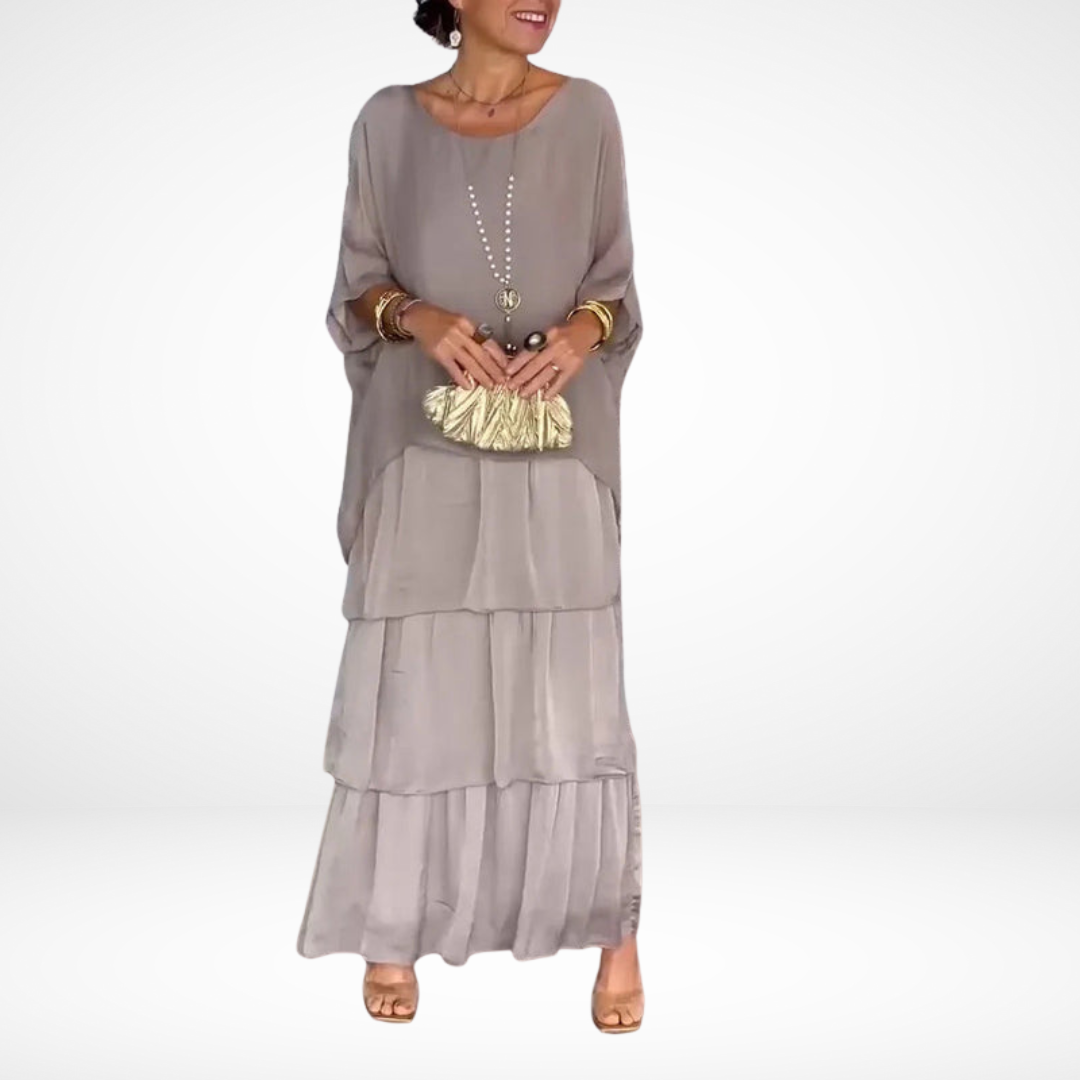 Hylda™ Abito Maxi Artistico Lungo
