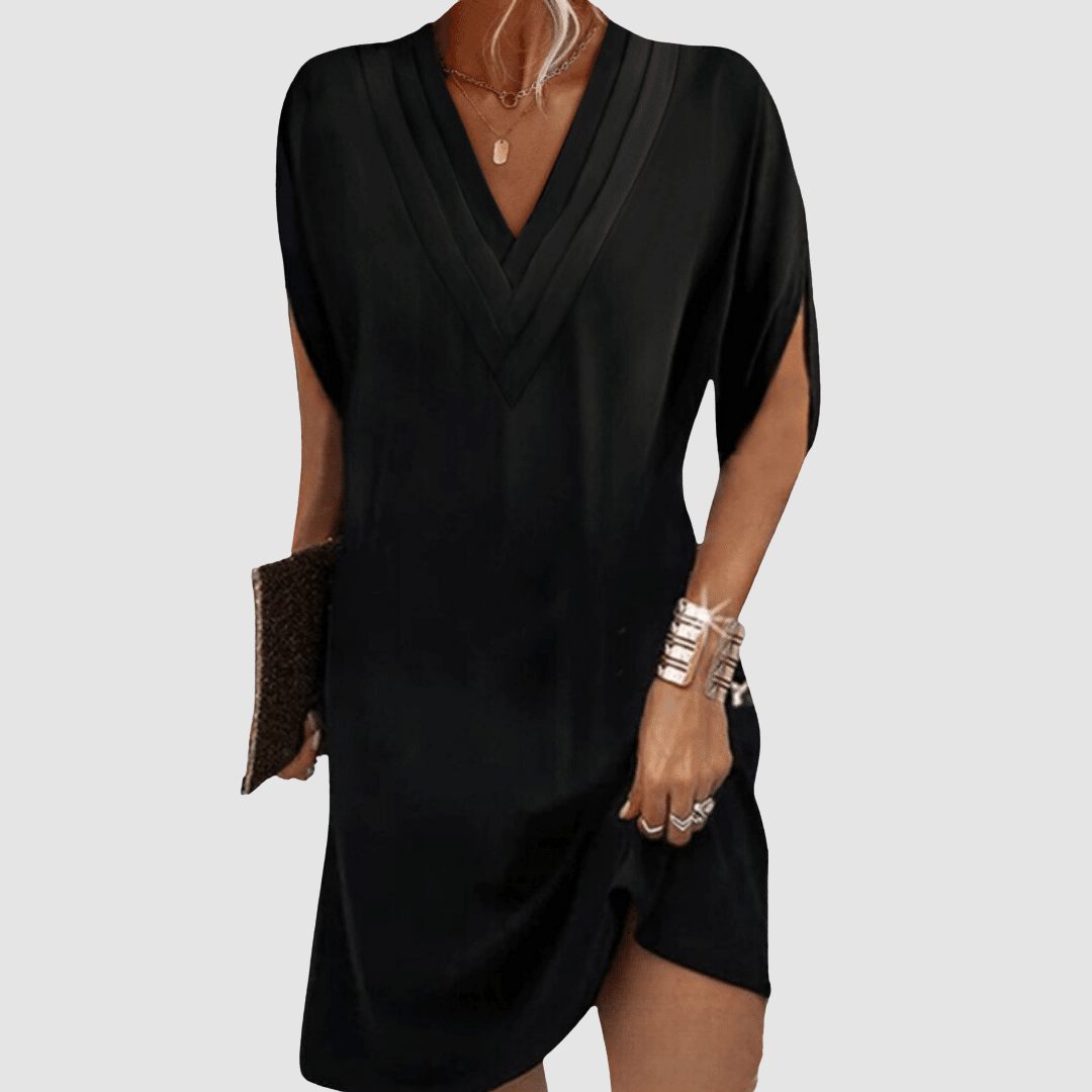 Alysa™ Abito Elegante a Maniche Corte