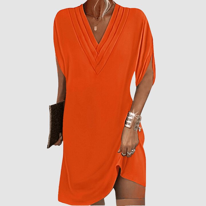 Alysa™ Abito Elegante a Maniche Corte