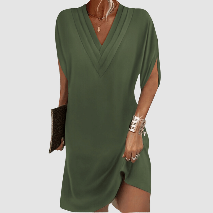 Alysa™ Abito Elegante a Maniche Corte