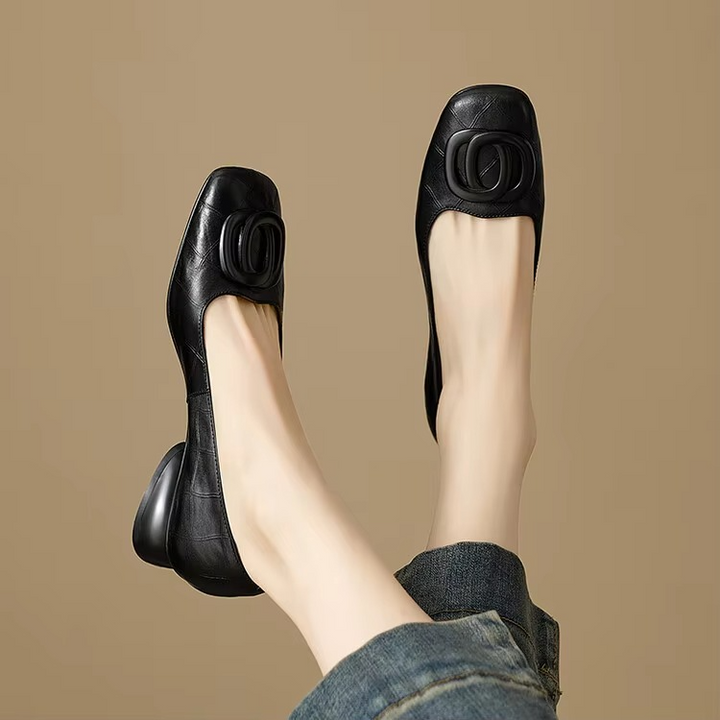 Ballerine eleganti a punta quadrata