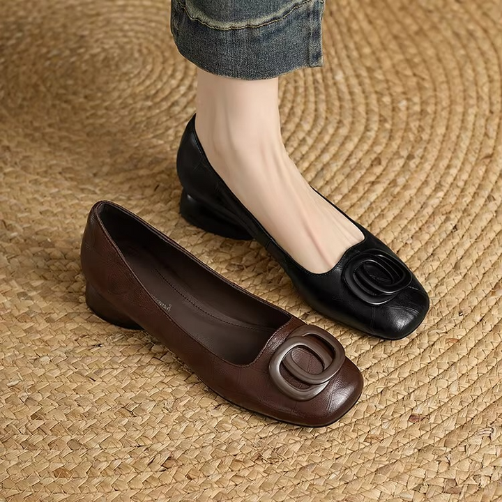 Ballerine eleganti a punta quadrata
