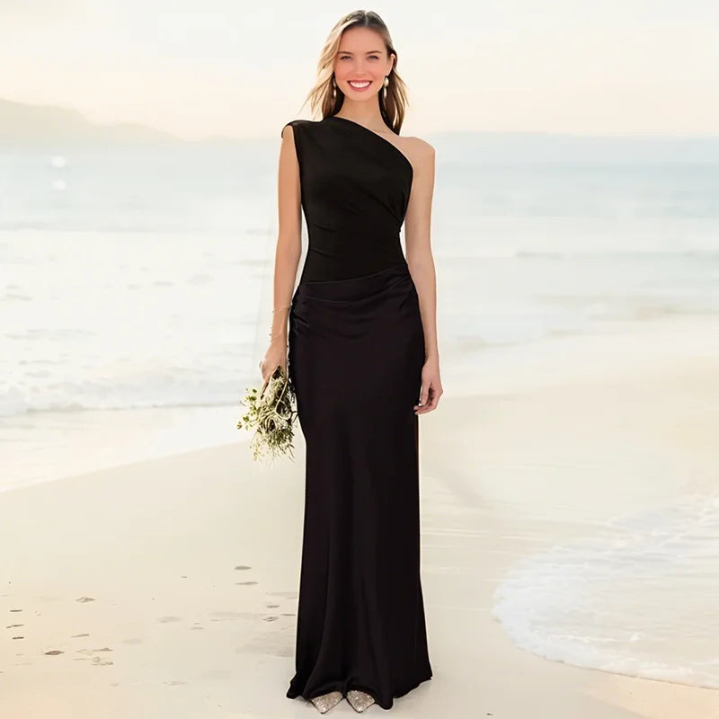 Seana™ Abito Maxi a Spalla Unica