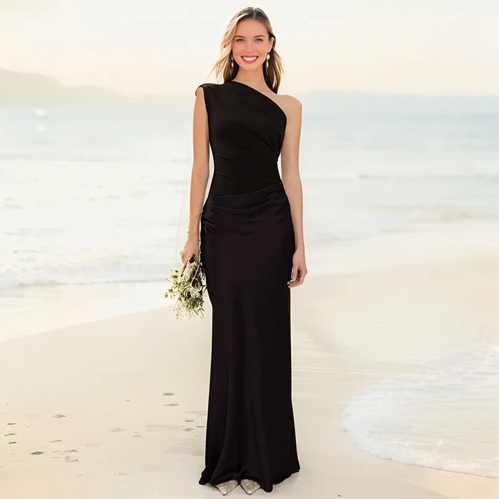 Seana™ Abito Maxi a Spalla Unica