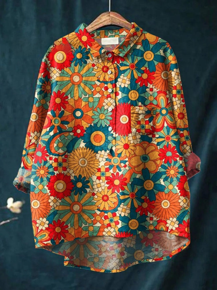 Seraphina™ | Blusa Senza Tempo con Stampa