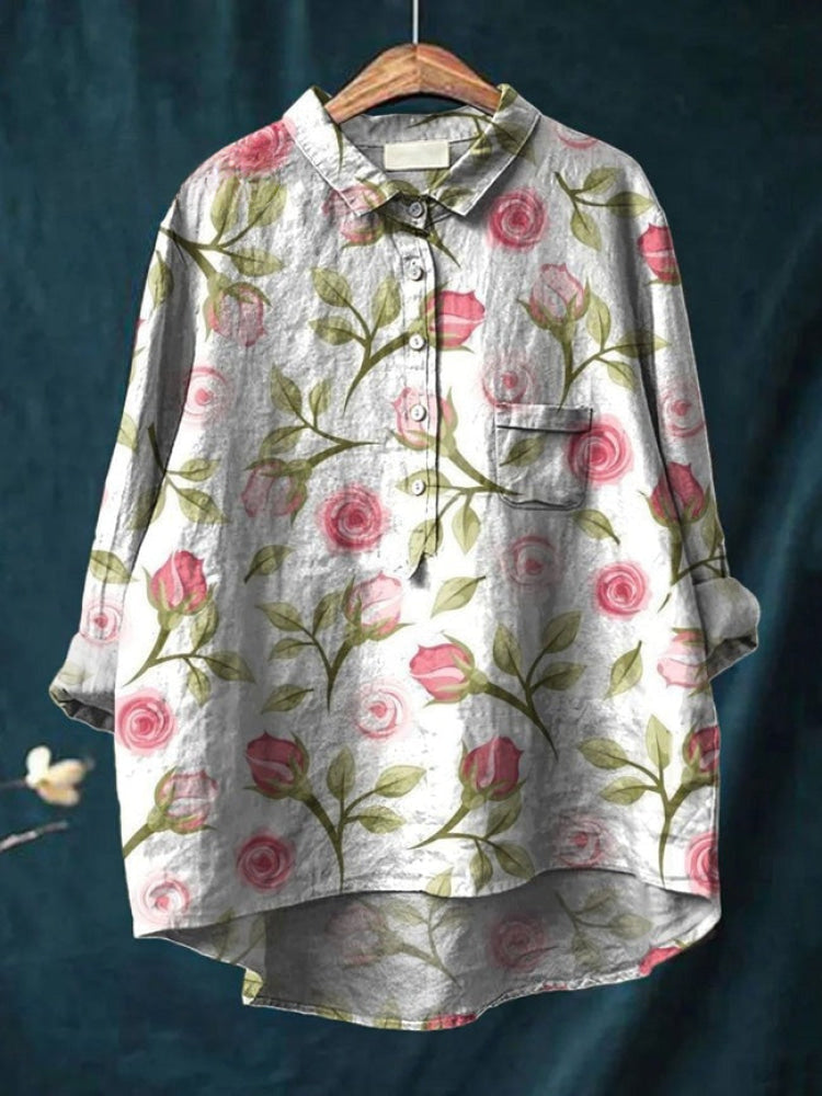 Alessia™ | Blusa Senza Tempo con Motivo