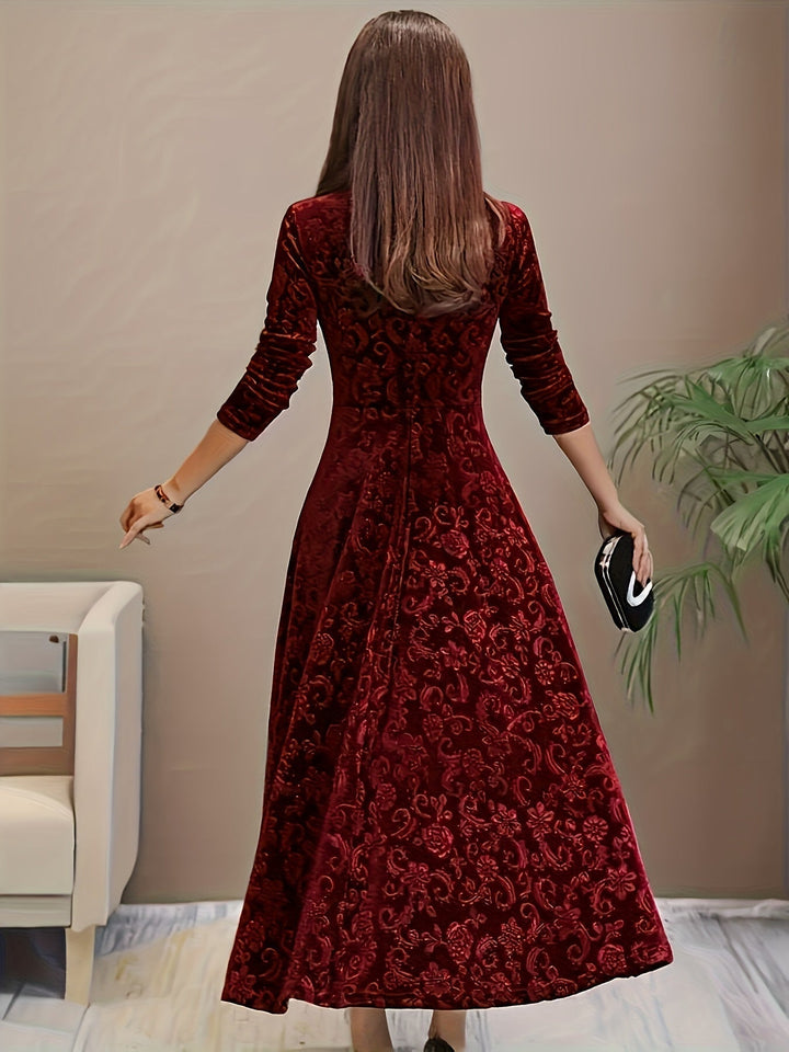 Nicola™ Abito Elegante in Velluto