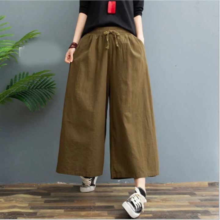 AMELINA – PANTALONI PLISSÉ COMFORT FIT