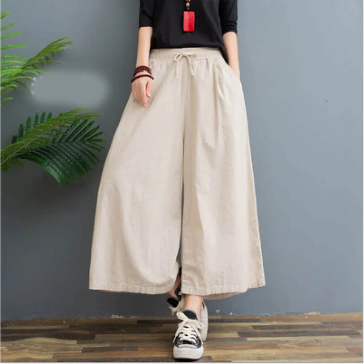 AMELINA – PANTALONI PLISSÉ COMFORT FIT