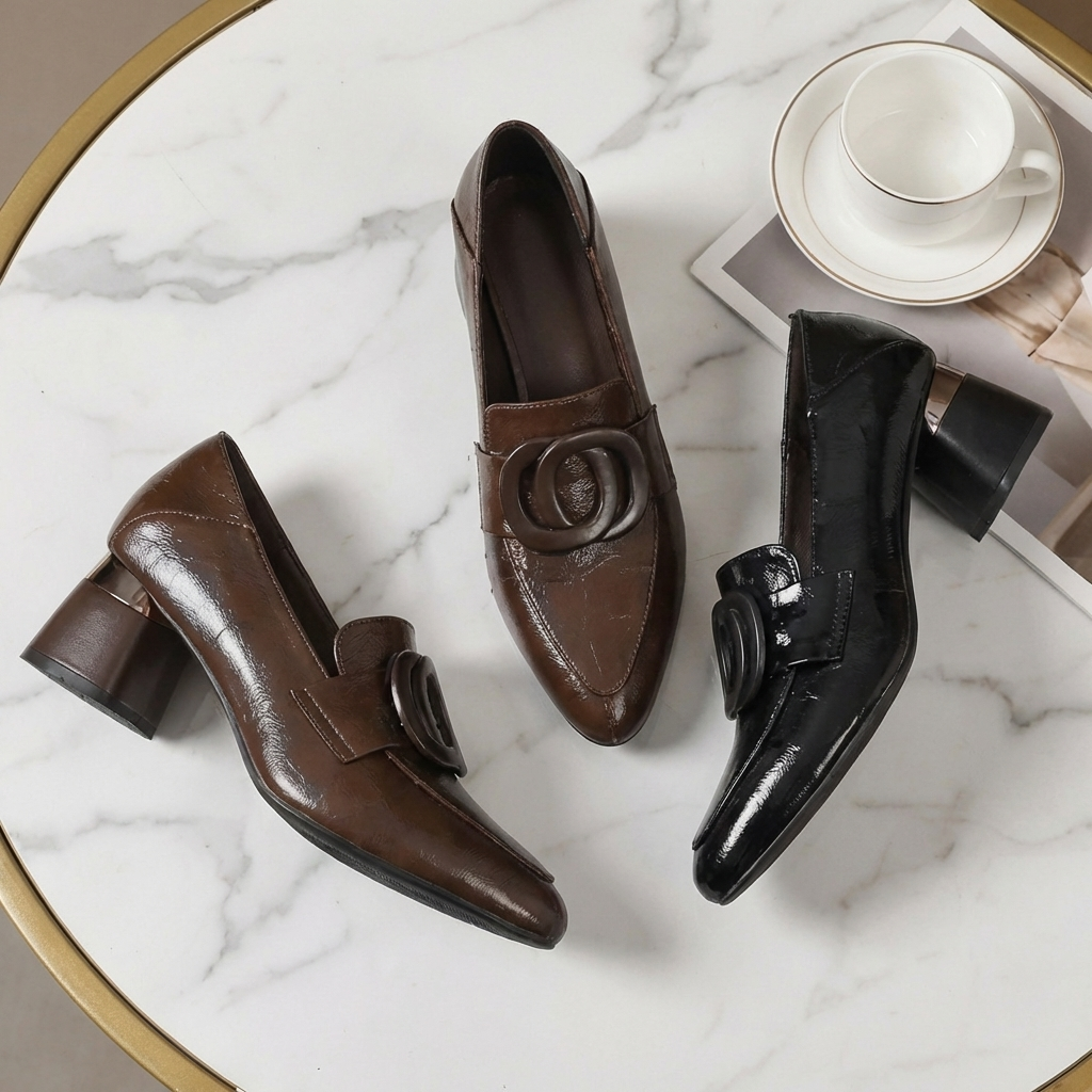 Valora - Scarpe con Tacco in Pelle