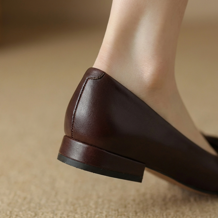 Camille - Ballerine in Pelle con Fiocco