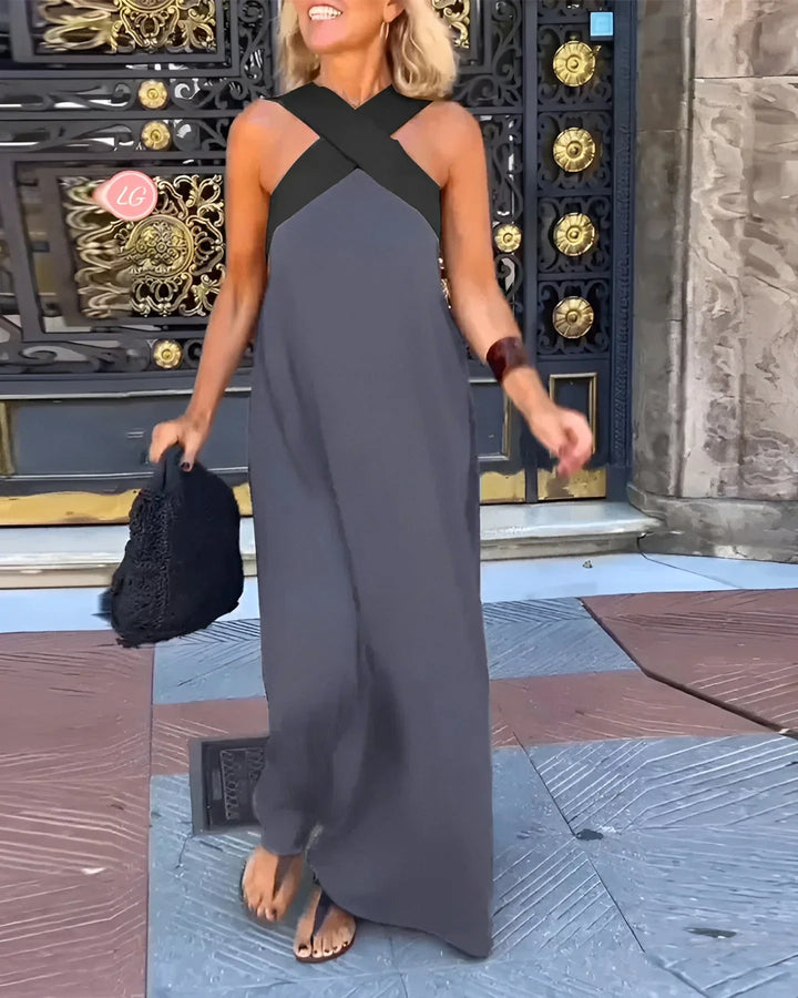 Quirine™ | Abito Maxi con Chiusura Avvolgente