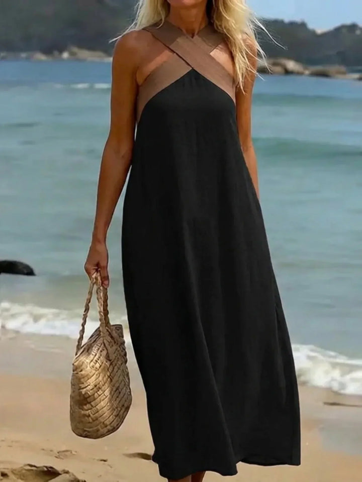 Quirine™ | Abito Maxi con Chiusura Avvolgente